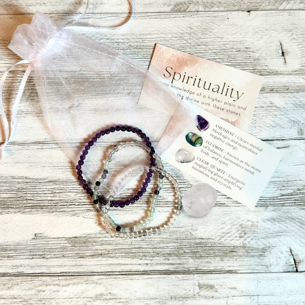 Intentions Bracelet Set - 4mm Spirituality