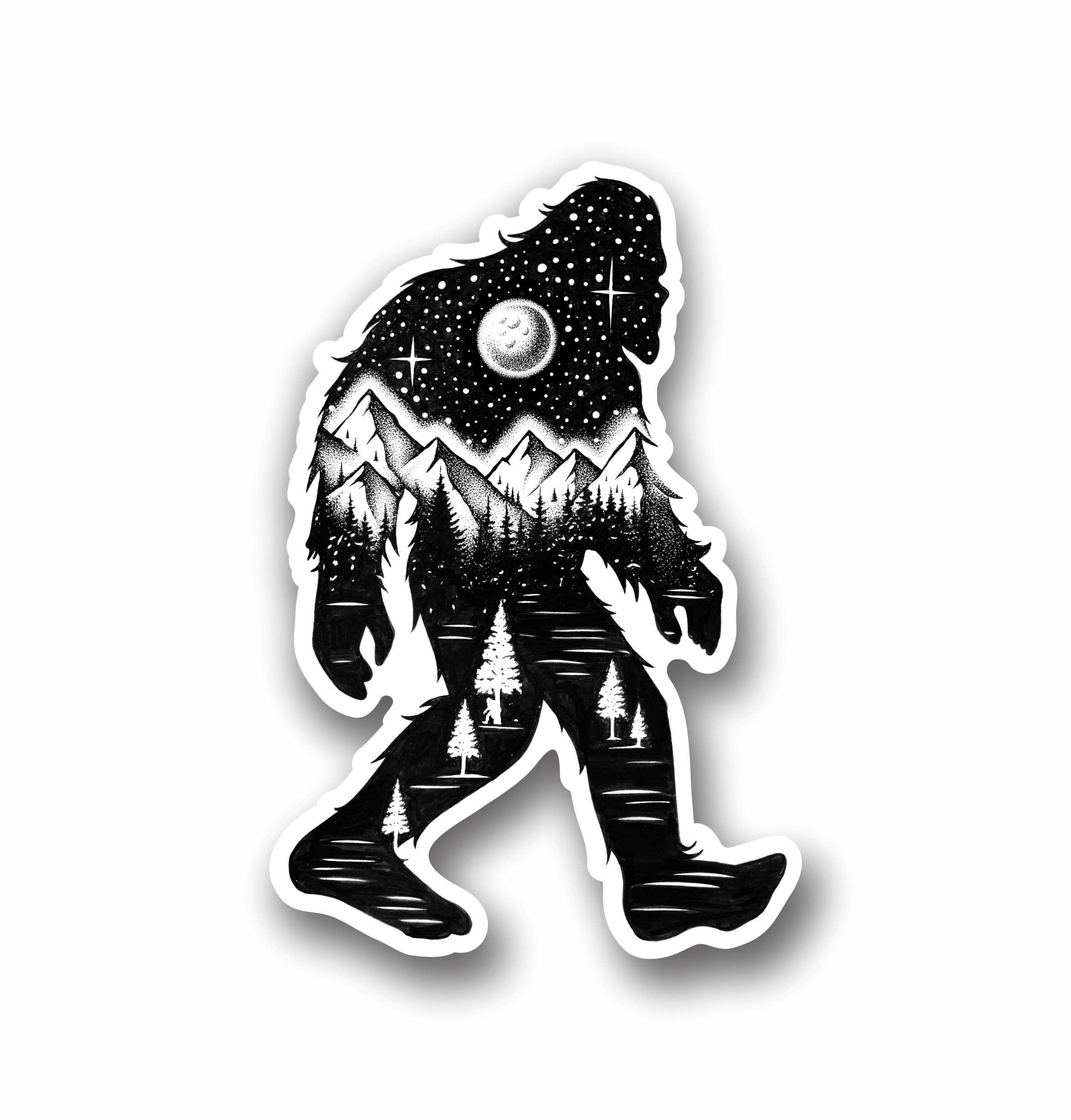 Sasquatch Yeti Bigfoot Sticker