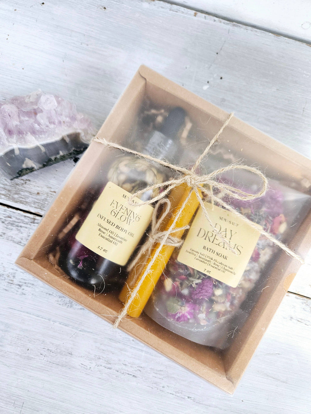 Mother's Day Bath Gift Set - Floral Bath Soak & Infused Oil