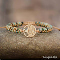 African Turquoise Tree of Life Bead Bracelet, Boho Bracelet