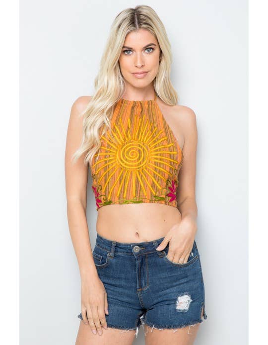 Halter Crop Top Assoorted / Free Size