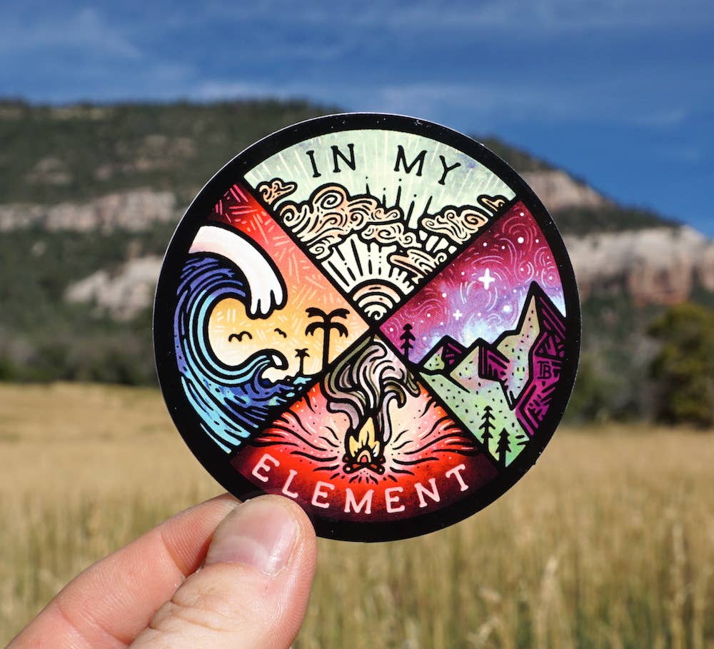 In My Element Sticker - beach stickers, mountain stickers