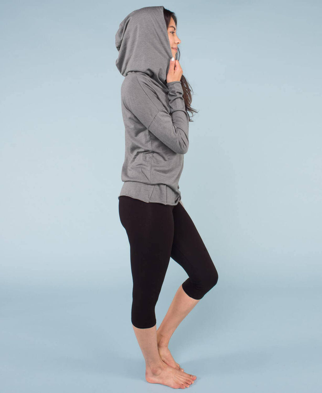 Namaste Lotus Cowl Yoga Hoodie