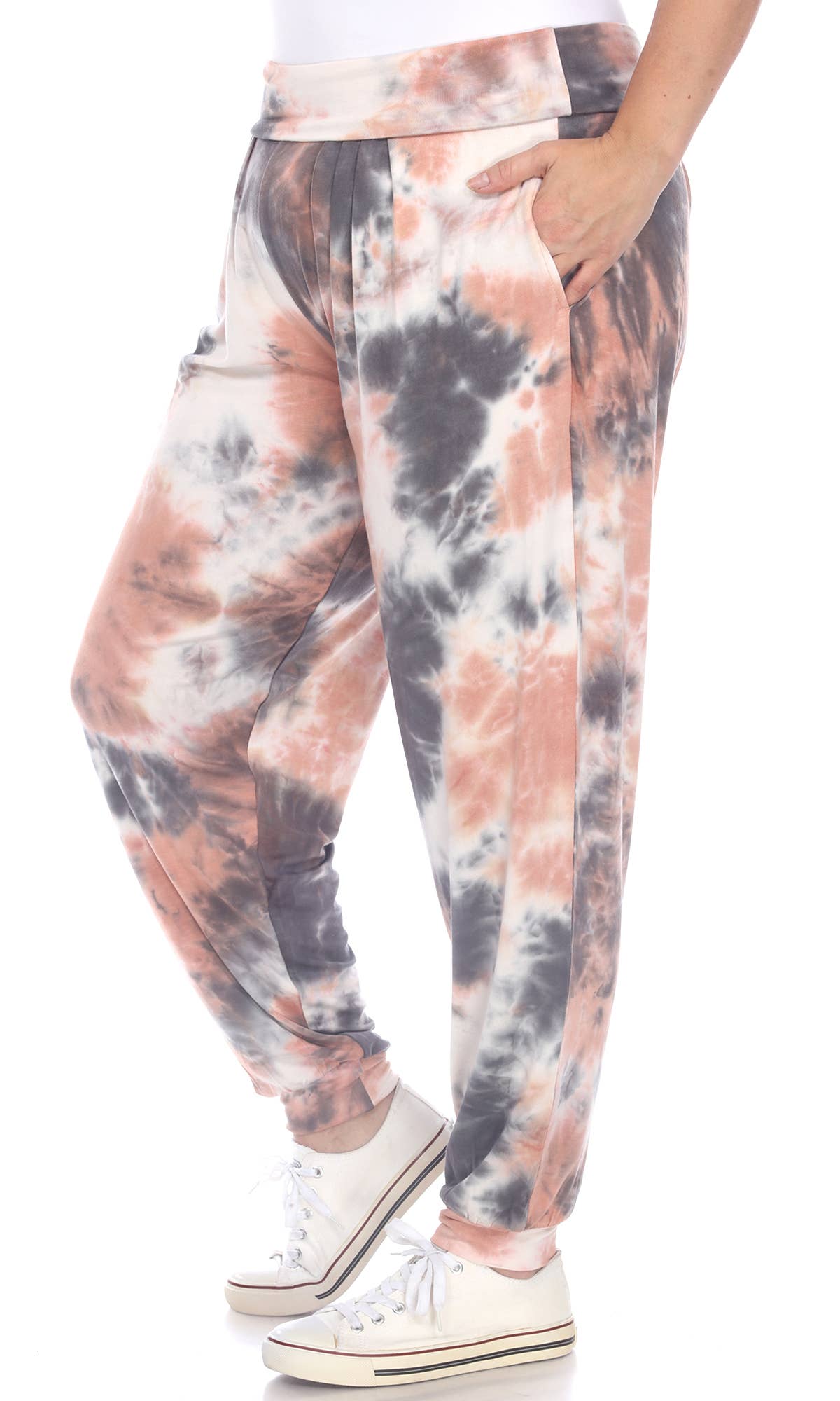 PLUS SIZE TIE DYE HAREM PANTS