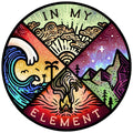 In My Element Sticker - beach stickers, mountain stickers