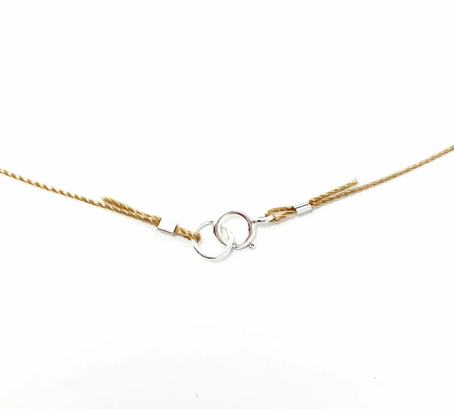 Moonstone Small Crescent Necklace: 16 inches