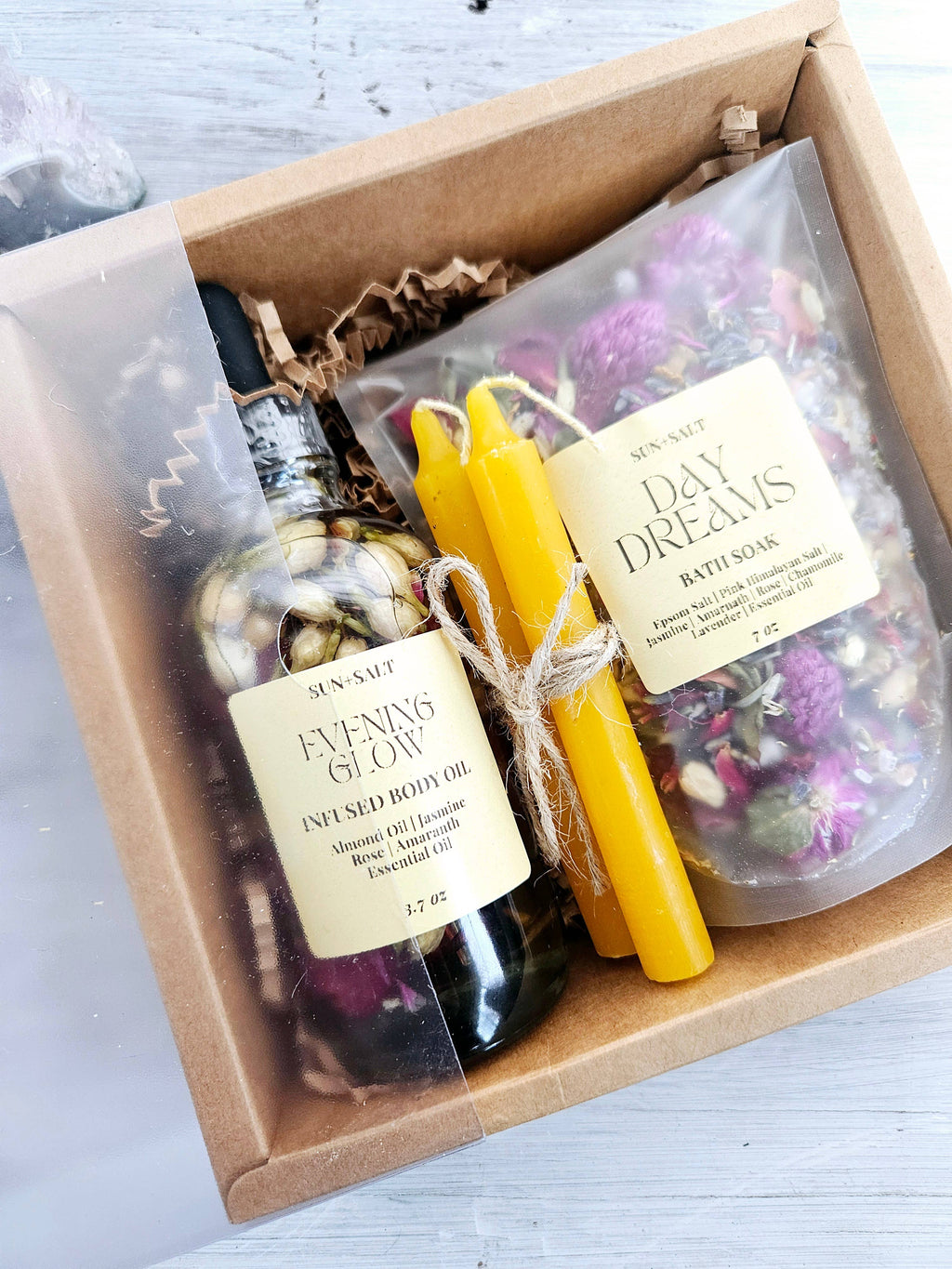 Mother's Day Bath Gift Set - Floral Bath Soak & Infused Oil