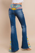 SUNRISE EMBROIDERY BELLBOTTOM JEAN