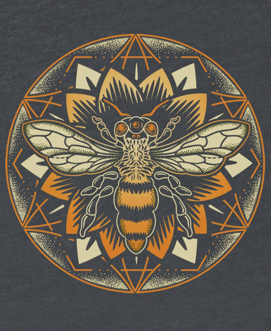 Bee Mandala Recycled Racerback Tank: LG