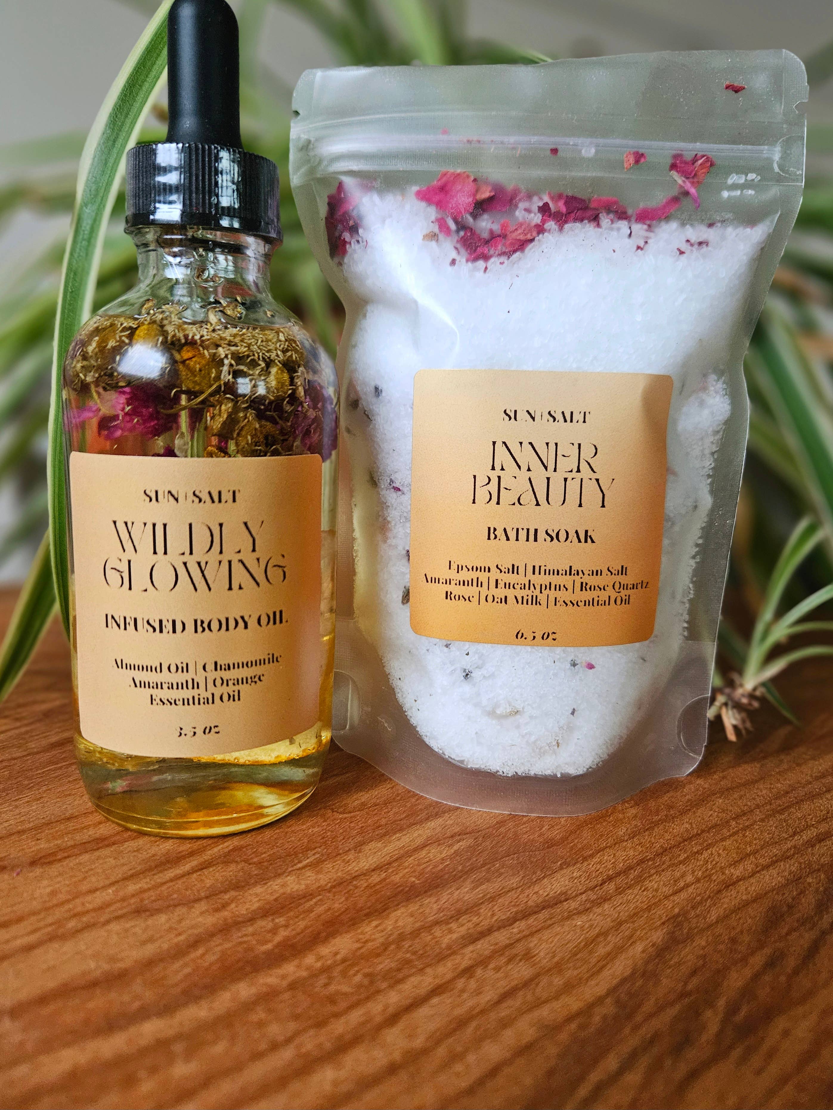 Me Time Mother's Day Gift Set - Infused Body Oil & Bath Soak