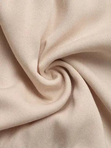 Boho Smocked Bodice Midi Dress with Tie Shoulder Straps: Apricot