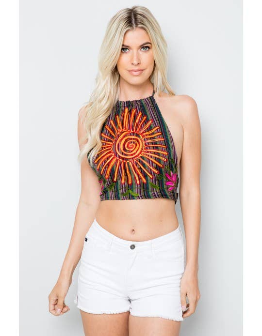 Halter Crop Top Assoorted / Free Size