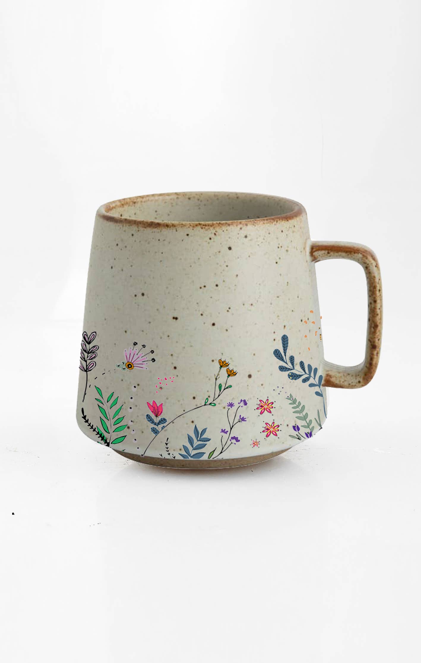 Floral Bloom Stoneware Mug