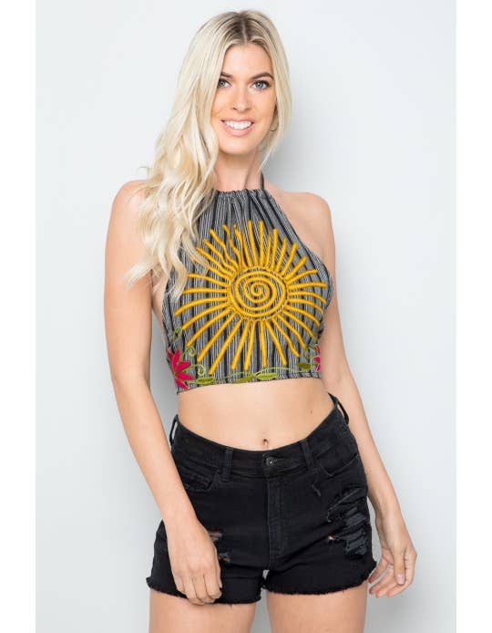 Halter Crop Top Assoorted / Free Size