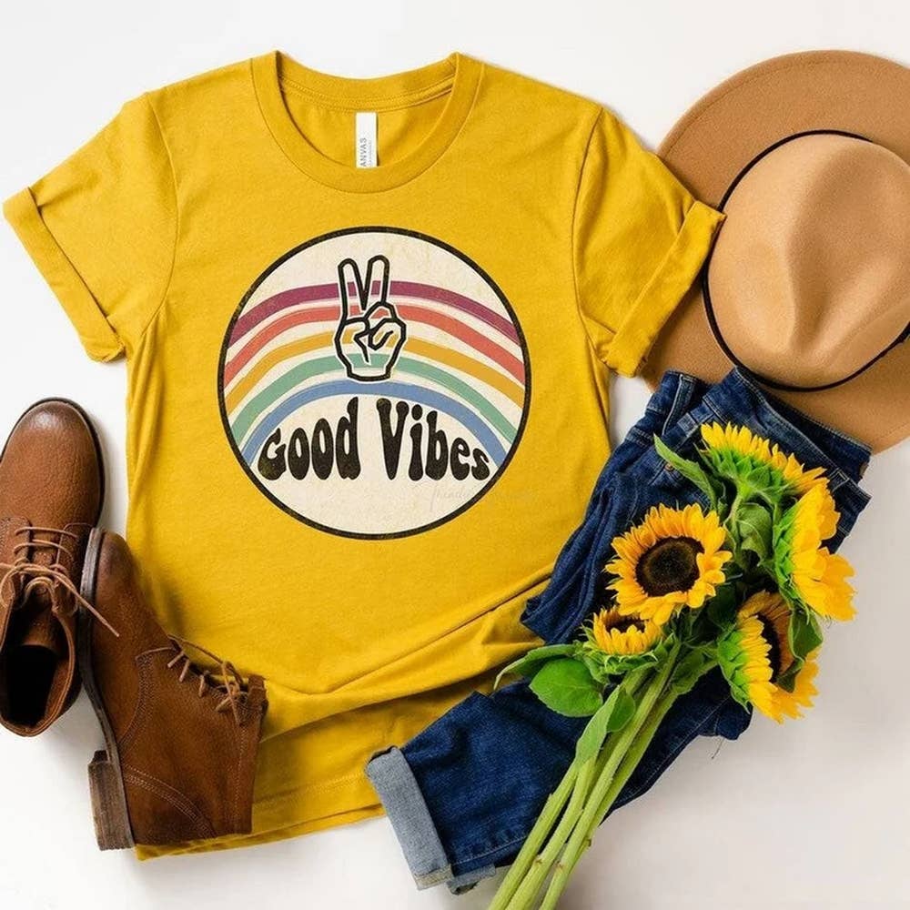 Good Vibes Retro T-Shirt