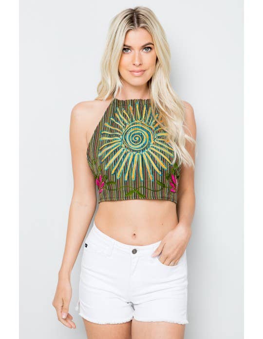 Halter Crop Top Assoorted / Free Size
