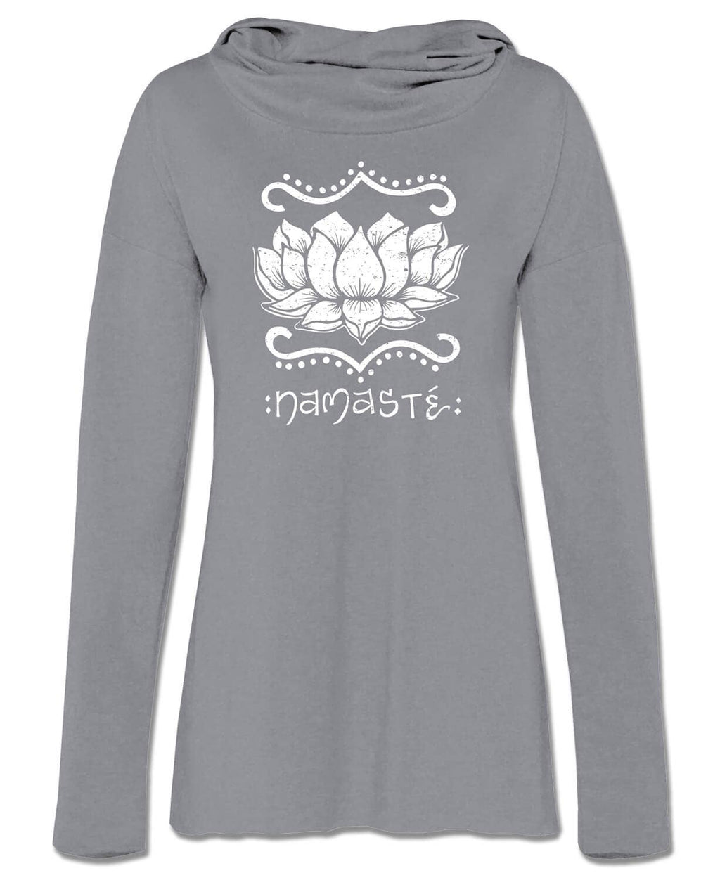 Namaste Lotus Cowl Yoga Hoodie