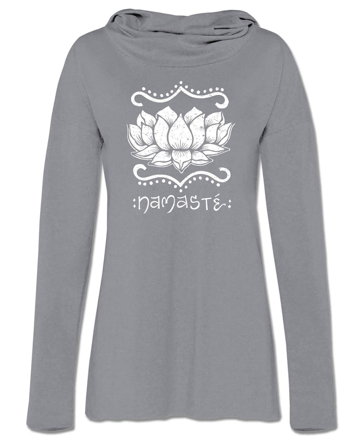Namaste Lotus Cowl Yoga Hoodie