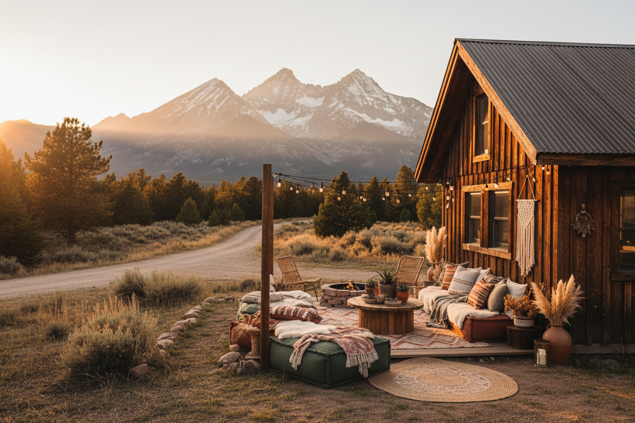Mountain Boho Landscape